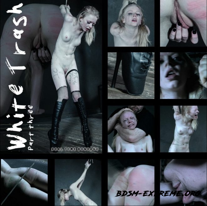 White Trash Part 3 - Alice gets whipped, caned, spanked, and has an orgasm. With Alice (2019/HD) [REAL TIME BONDAGE]